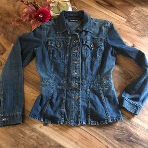 DKNY Jeans  Lightweight Denim fitted jacket Sz M